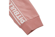 Spodnie dresowe damskie Pit Bull French Terry Small Logo - Różowe