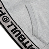 Bluza damska rozpinana z kapturem Pit Bull French Terry Small Logo - Szara