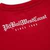 Koszulka Pit Bull Skull Logo - Czerwona