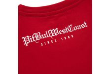 Koszulka Pit Bull Skull Logo - Czerwona