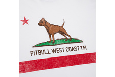 Koszulka Pit Bull Vintage Flag  - Biała