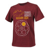 T-Shirt Rosyjska Ruletka - Travel Advice: Russian Luck - Bordowa