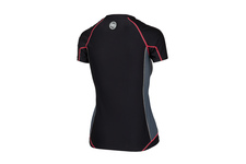 Rashguard termoaktywny damski Pit Bull Compression Pro Plus - Czarny/Koralowy