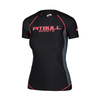 Rashguard termoaktywny damski Pit Bull Compression Pro Plus - Czarny/Koralowy