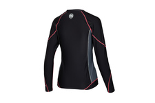 Rashguard termoaktywny damski Pit Bull Compression Pro Plus - Czarny/Koralowy