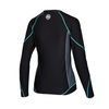 Rashguard termoaktywny damski Pit Bull Compression Pro Plus - Czarny/Turkusowy