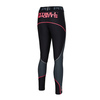 Leginsy termoaktywne damskie Pit Bull Compression Pro Plus - Czarne/Koralowe