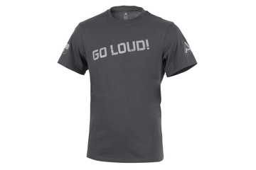 T-Shirt Logo Direct Action PL Flag - Bawełna - Shadow Grey