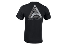 T-Shirt Logo Direct Action PL Flag - Bawełna - Czarny