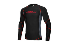 Rashguard termoaktywny Pit Bull Compression Pro Plus - Czarny/Czerwony