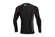 Rashguard termoaktywny Pit Bull Compression Pro Plus - Czarny/Czerwony