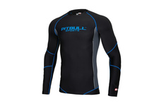 Rashguard termoaktywny Pit Bull Compression Pro Plus - Czarny/Niebieski