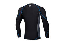 Rashguard termoaktywny Pit Bull Compression Pro Plus - Czarny/Niebieski