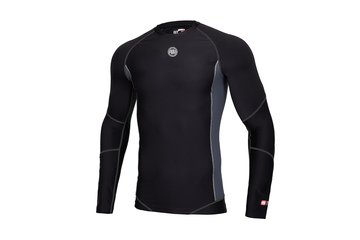 Rashguard termoaktywny Pit Bull Compression Pro Plus Small Logo '21 - Czarny