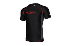 Rashguard termoaktywny Pit Bull Compression Pro Plus - Czarny/Czerwony