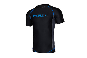 Rashguard termoaktywny Pit Bull Compression Pro Plus - Czarny/Niebieski