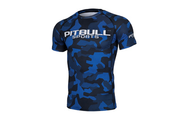 Rashguard termoaktywny męski Pit Bull Dillard Camo - Niebieski