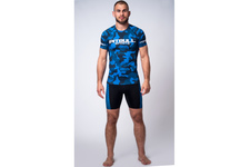 Rashguard termoaktywny męski Pit Bull Dillard Camo - Niebieski