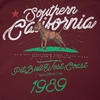 Koszulka Pit Bull Retro Cal - Bordowa