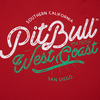 Koszulka Pit Bull Retro Cal - Czerwona
