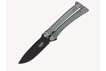 Nóż JOKER „MOTYLEK” szary ostrze 9,5 cm