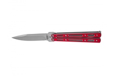 Nóż JOKER „MOTYLEK” INOX 10CM Red