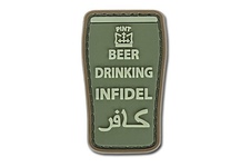 Naszywka GFC 3D - Beer Drinking Infidel Olive