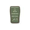 Naszywka GFC 3D - Beer Drinking Infidel Olive