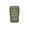 Naszywka GFC 3D - Beer Drinking Infidel Olive