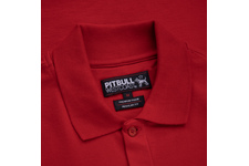 Koszulka Polo Pit Bull Circle Logo  - Czerwona