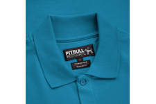 Koszulka Polo Pit Bull Circle Logo  - Błękitna