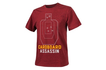 koszulka t-shirt Helikon Cardboard Assassin Melange Red