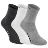 Skarpetki Pit Bull High Ankle cienkie (3-pak) - Grafitowe/Białe/Szare
