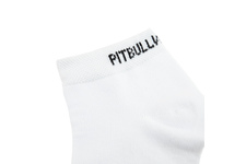 Skarpetki Pit Bull Low Ankle cienkie (3-pak) - Białe