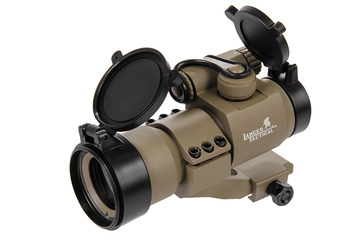 Kolimator Lancer Tactical Red and Green Dot Sight - Tan