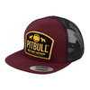 Czapka Pit Bull Snapback Flat Mesh Dogs'20 - Bordowa