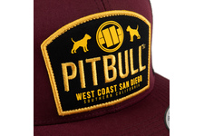 Czapka Pit Bull Snapback Flat Mesh Dogs'20 - Bordowa