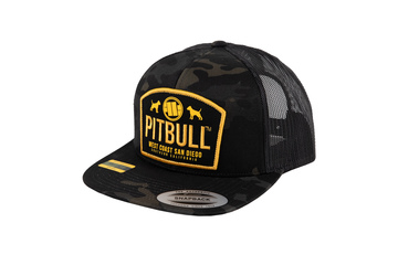 Czapka Pit Bull Snapback Flat Mesh Dogs'20 - Black Camo