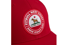 Czapka Pit Bull Full Cap Classic Mesh California Dog'20 - Czerwona