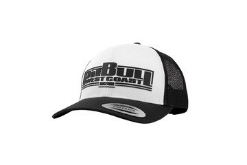 Czapka Pit Bull Snapback Classic Trucker Boxing'20 - Biała/Czarna