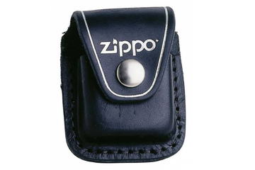 Etui skórzane ZIPPO z klipsem, czarne