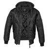 Kurtka BRANDIT MA1 z kapturem Black-Black