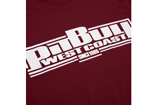 Koszulka Pit Bull Classic Boxing '20 - Bordowa
