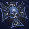 Koszulka Pit Bull Skull Wings - Granatowa