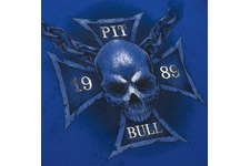 Koszulka Pit Bull Skull Wings - Niebieska