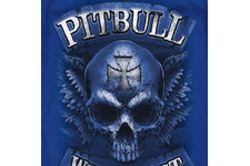 Koszulka Pit Bull Skull Wings - Niebieska