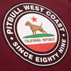 Koszulka Pit Bull Circal Dog - Bordowa