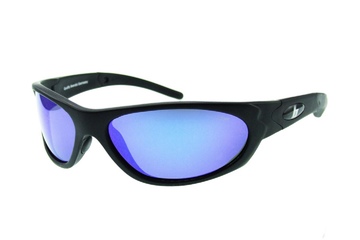 OKULARY BRENDA 8169 BLK MAT BLUE REVO Z POLARYZACJĄ