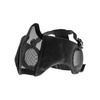 MASKA ASG LOWER HALF METAL FRONT CHEEK PADS AND EAR PROTECTION BLACK