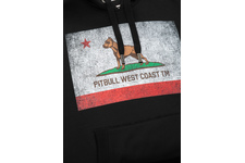 Bluza z kapturem Pit Bull Vintage Flag - Czarna